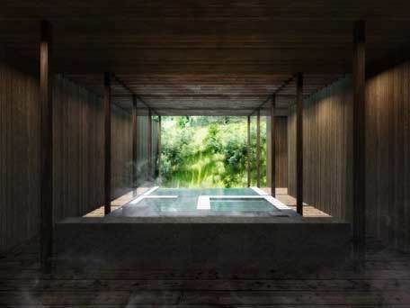 神奈川県湯河原町万葉公園 湯河原惣湯